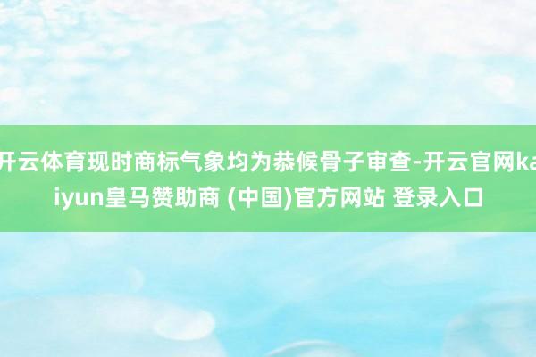开云体育现时商标气象均为恭候骨子审查-开云官网kaiyun皇马赞助商 (中国)官方网站 登录入口